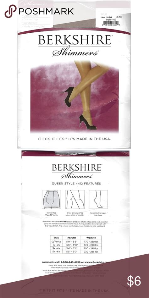 berkshire pantyhose sizing